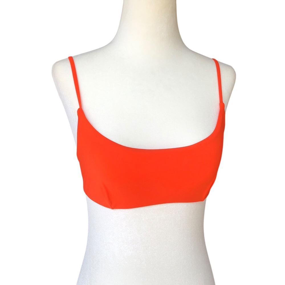 Tory Burch Adjustable Orange Bathing Suit top - Picture 4 of 10